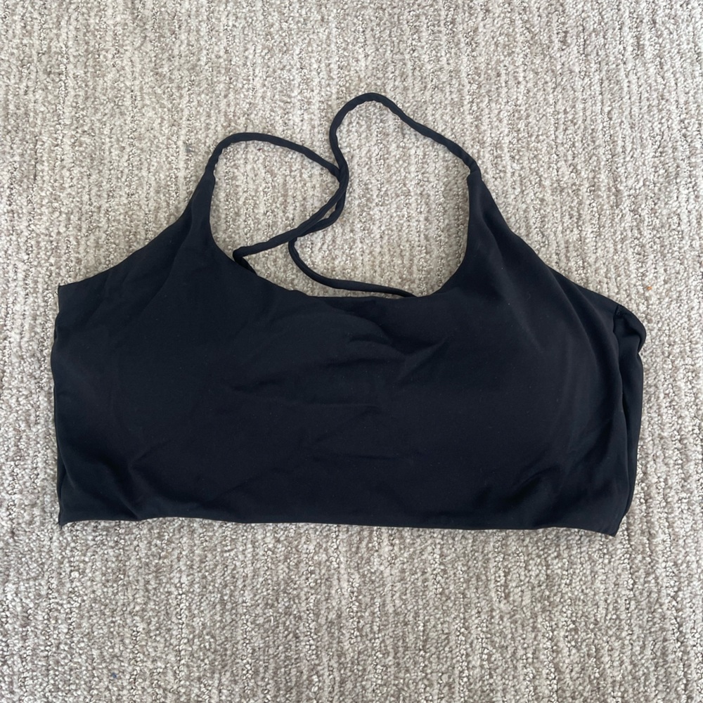 Black Seamless Sports Bra